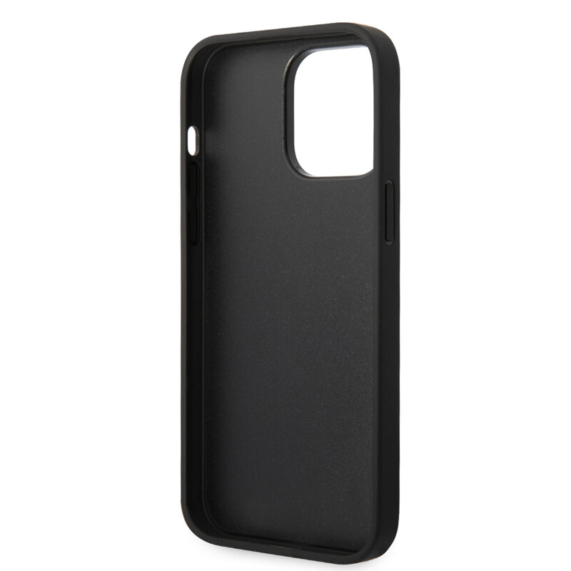Husa Karl Lagerfeld iPhone 14 Pro Max Hardcase Glitter, Flakes Ikonik, argintiu, KLHCP14XGFKPG
