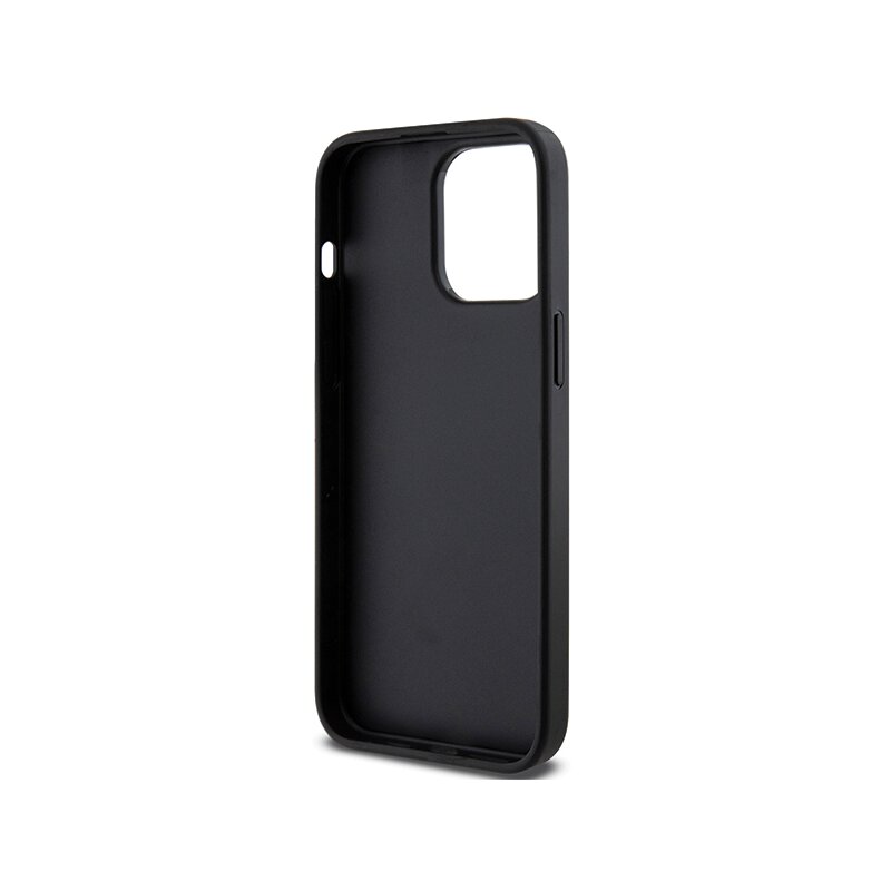 Husa originala iPhone 14 Pro Max Karl Lagerfeld Saffiano Gripstand, Choupette, negru, KLHCP14XGSACHPK