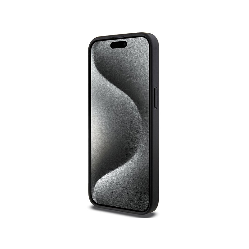 Husa originala iPhone 14 Pro Max Karl Lagerfeld Saffiano Gripstand, Choupette, negru, KLHCP14XGSACHPK