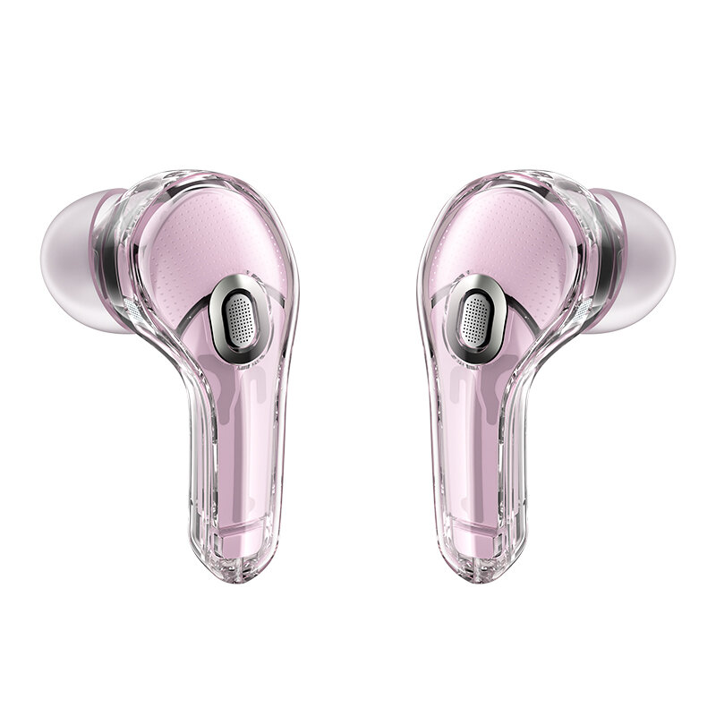 Casti Bluetooth 5.3 Type-C, IPX4, Acefast T8, 480mAh, roz