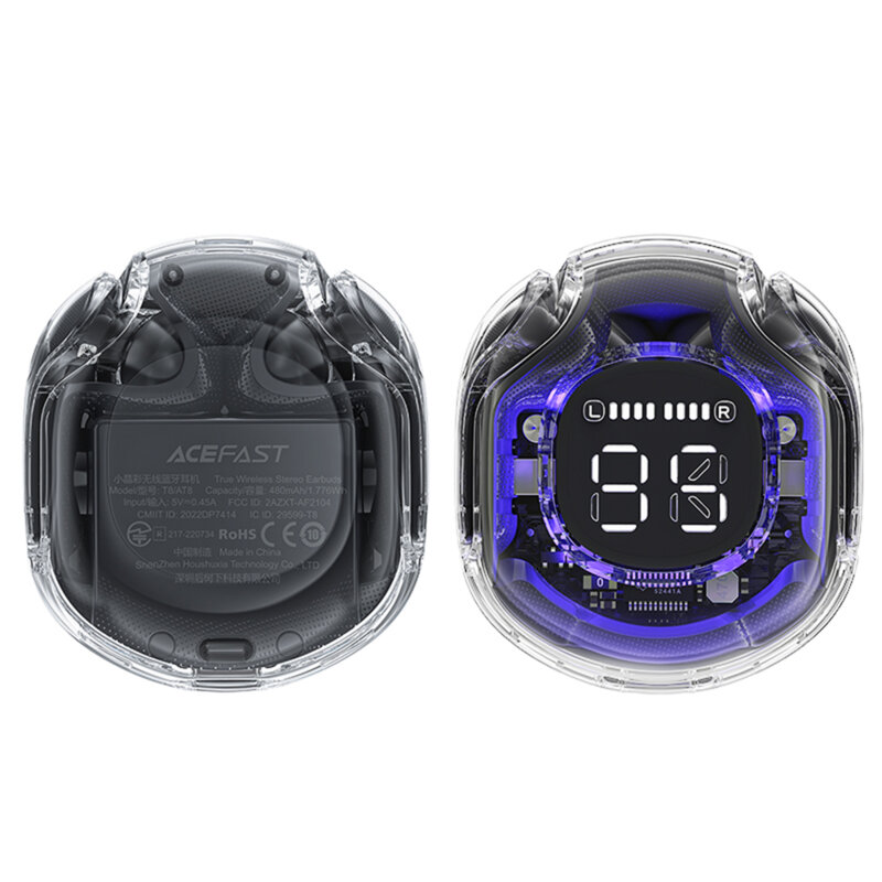 Casti Bluetooth 5.3 Type-C, IPX4, Acefast T8, 480mAh, negru