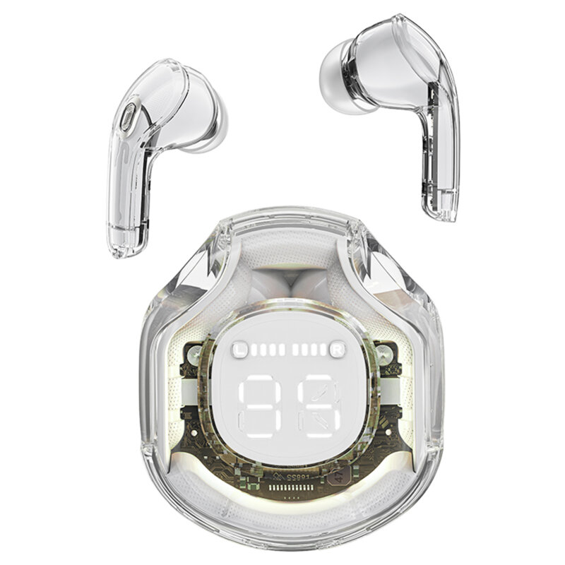 Casti Bluetooth 5.3 Type-C, IPX4, Acefast T8, 480mAh, alb