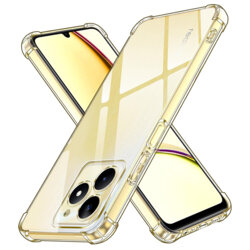 Husa Realme C61 Techsuit Shockproof Clear Silicone, transparenta