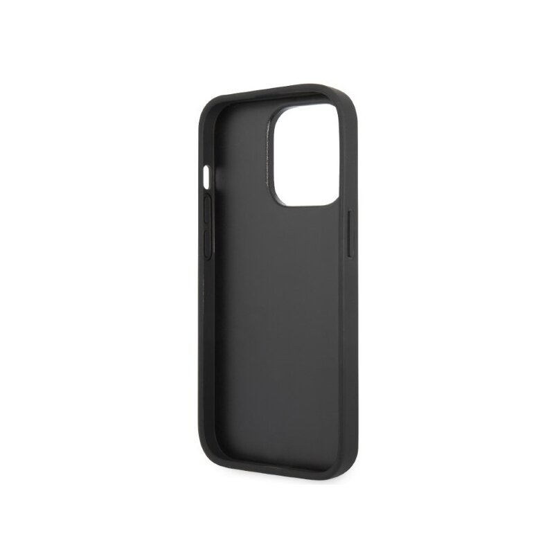 Husa Karl Lagerfeld iPhone 14 Pro Max Hardcase Glitter, Choupette Patch, argintiu, KLHCP14XG2CPS