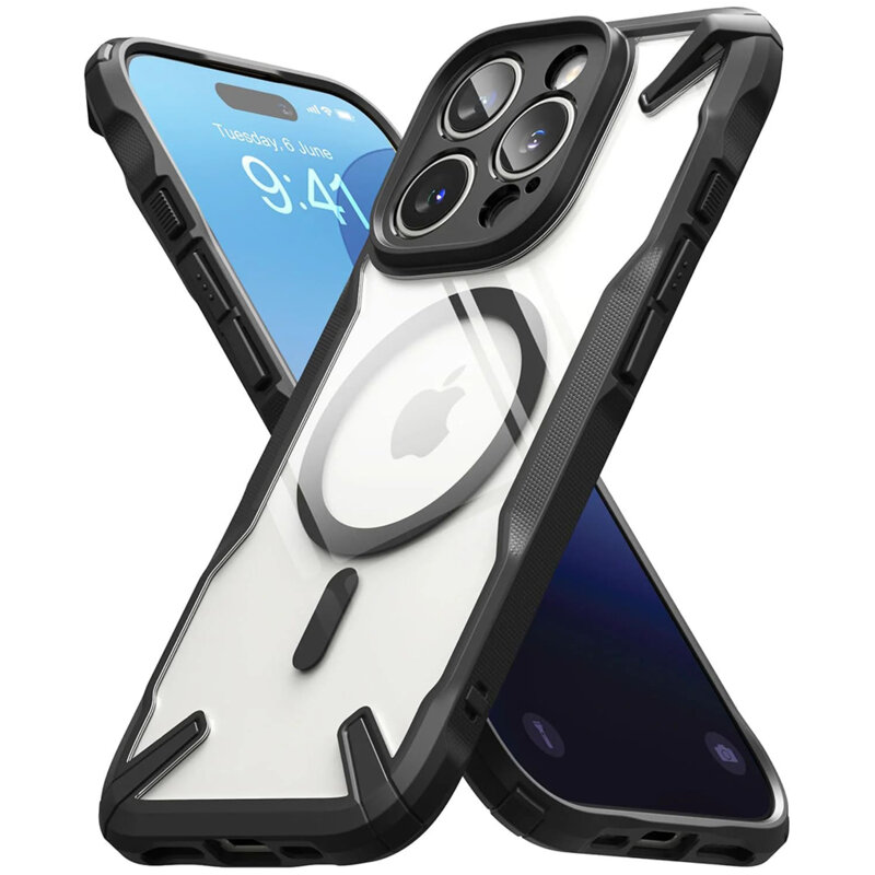 Husa iPhone 16 Pro Max Ringke Fusion X MagSafe, negru