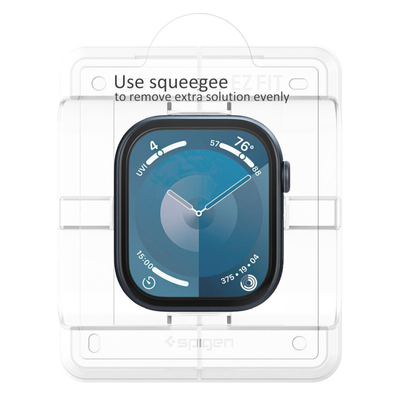 [Pachet 2x] Folie Apple Watch 10 42mm Spigen Elite Shield EZ Fit (2 pack), transparenta