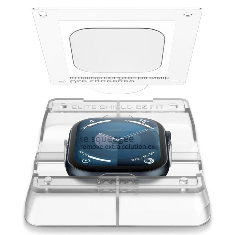 [Pachet 2x] Folie Apple Watch 10 42mm Spigen Elite Shield EZ Fit (2 pack), transparenta