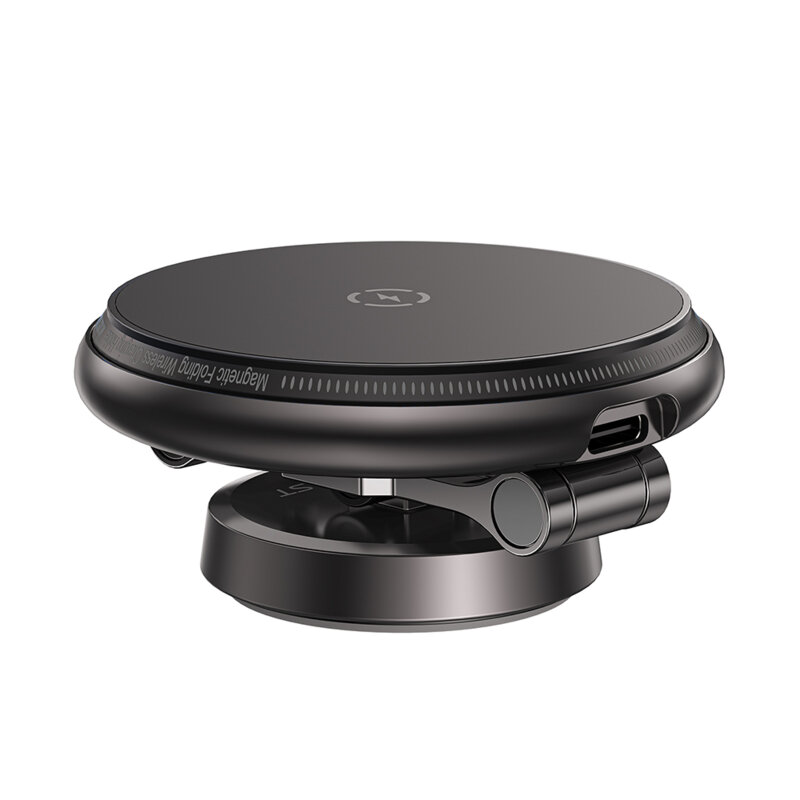 Suport auto wireless charging Acefast D30, rotire 360°, negru