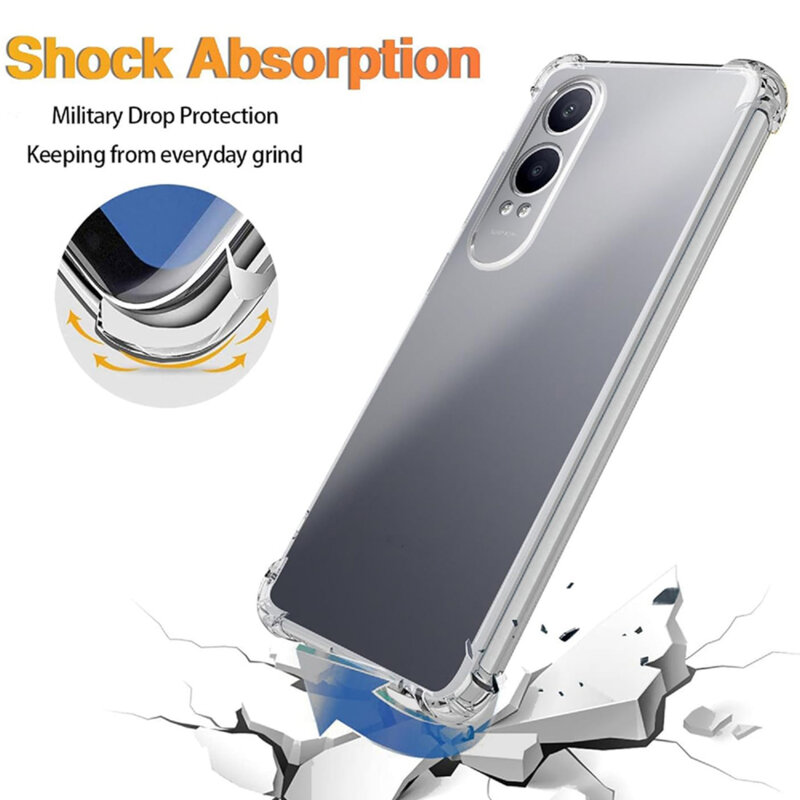 Husa OnePlus Nord CE4 Lite Techsuit Shockproof Clear Silicone, transparenta