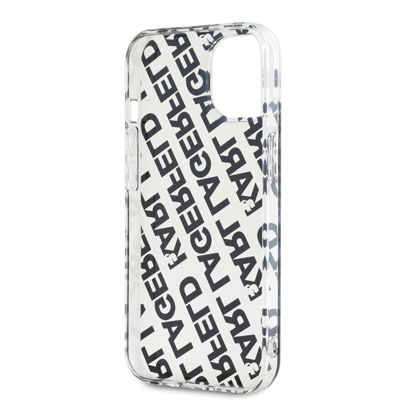 Husa iPhone 15 Karl Lagerfeld IML Luxury, Fullover Logo, auriu, KLHCP15SHKFOEMD