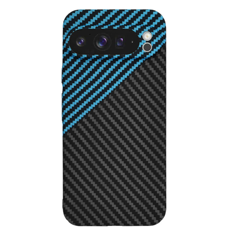 Husa Google Pixel 9 Pro XL Techsuit Carbonite FiberShell, bleu