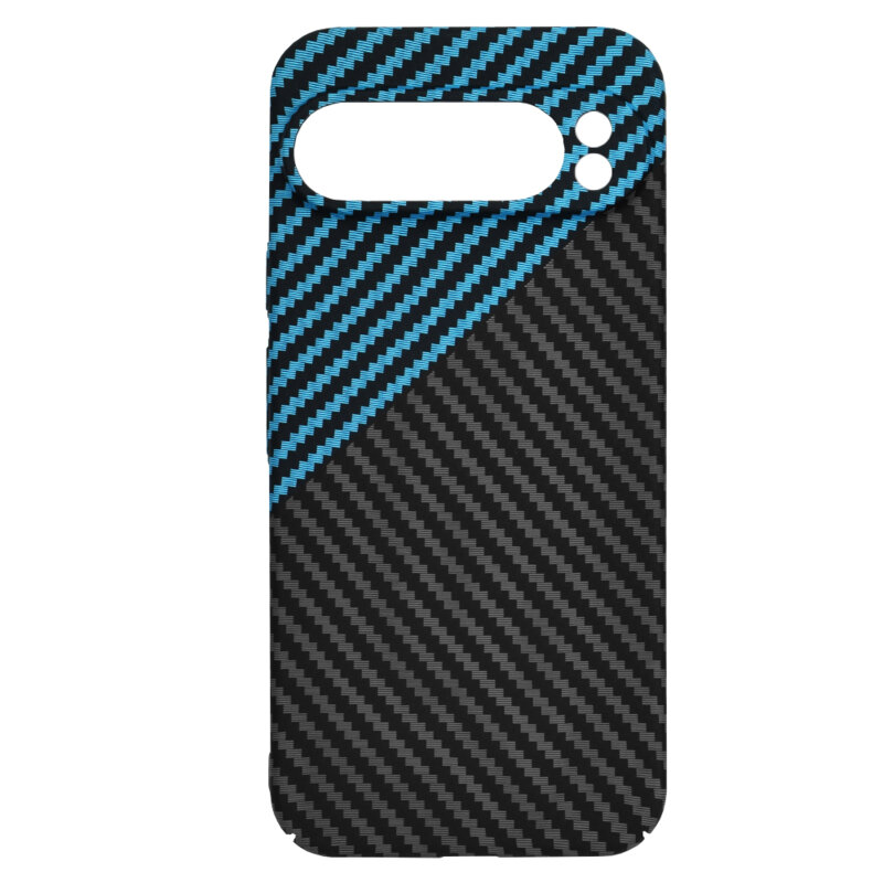 Husa Google Pixel 9 Pro XL Techsuit Carbonite FiberShell, bleu