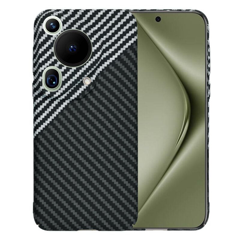 Husa Huawei Pura 70 Ultra Techsuit Carbonite FiberShell, gri