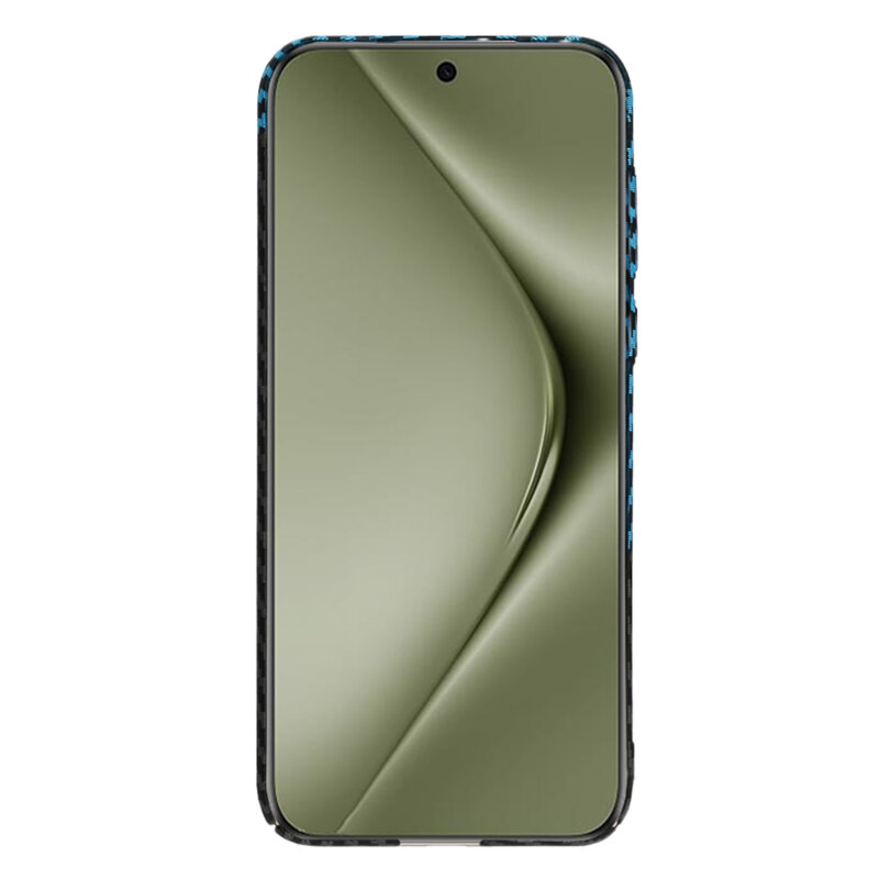 Husa Huawei Pura 70 Ultra Techsuit Carbonite FiberShell, bleu