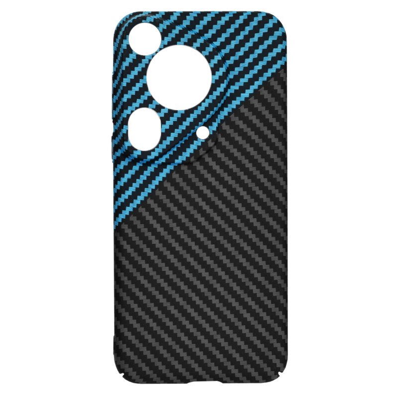 Husa Huawei Pura 70 Ultra Techsuit Carbonite FiberShell, bleu