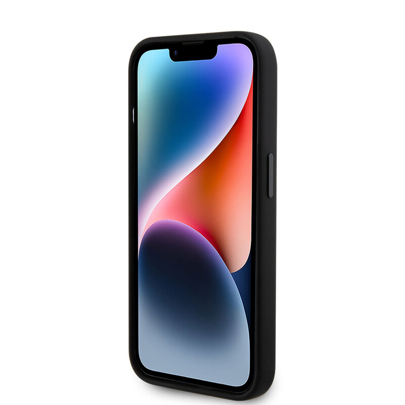 Husa Karl Lagerfeld iPhone 15 Pro Silicone, Karl&Choupette Head, negru, KLHCP15LSDHKCNK