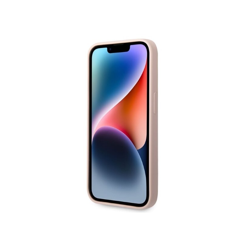 Husa Karl Lagerfeld iPhone 14 Pro Max Silicone, Ikonik, roz, KLHCP14XSNIKBCP