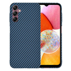 Husa Samsung Galaxy A14 4G Techsuit Carbonite FiberShell, cyan
