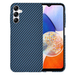 Husa Samsung Galaxy A14 5G Techsuit Carbonite FiberShell, cyan