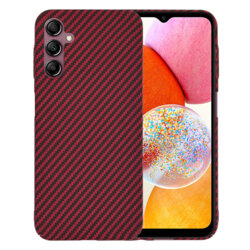 Husa Samsung Galaxy A14 4G Techsuit Carbonite FiberShell, rosu