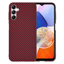 Husa Samsung Galaxy A14 5G Techsuit Carbonite FiberShell, rosu