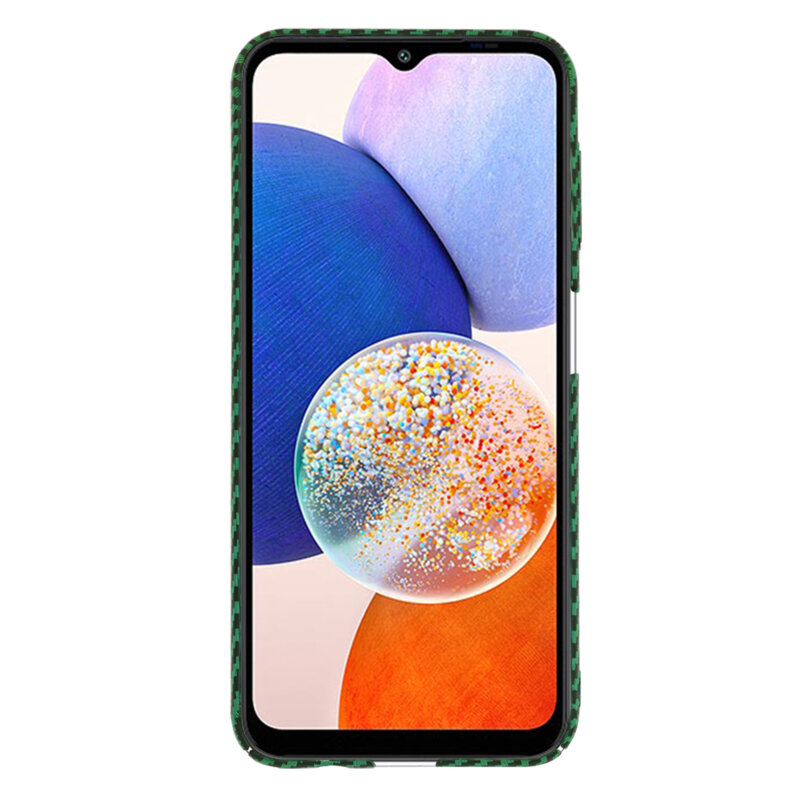 Husa Samsung Galaxy A14 5G Techsuit Carbonite FiberShell, verde