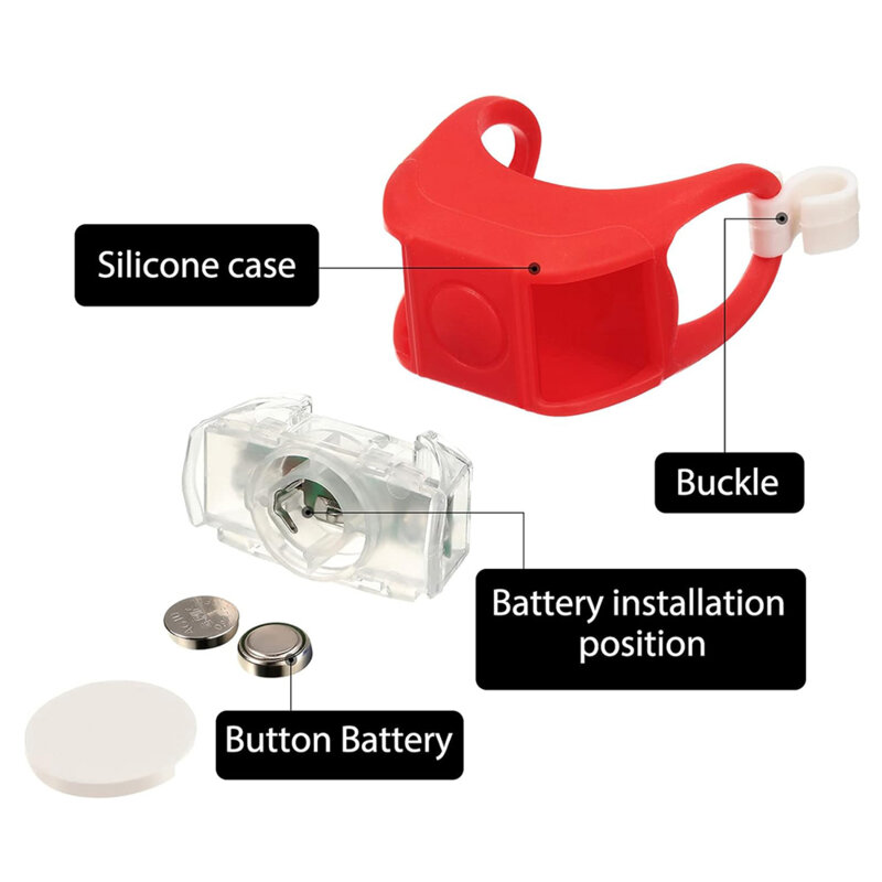 [Pachet 2x] Stop spate bicicleta impermeabil Techsuit THBL4, albastru