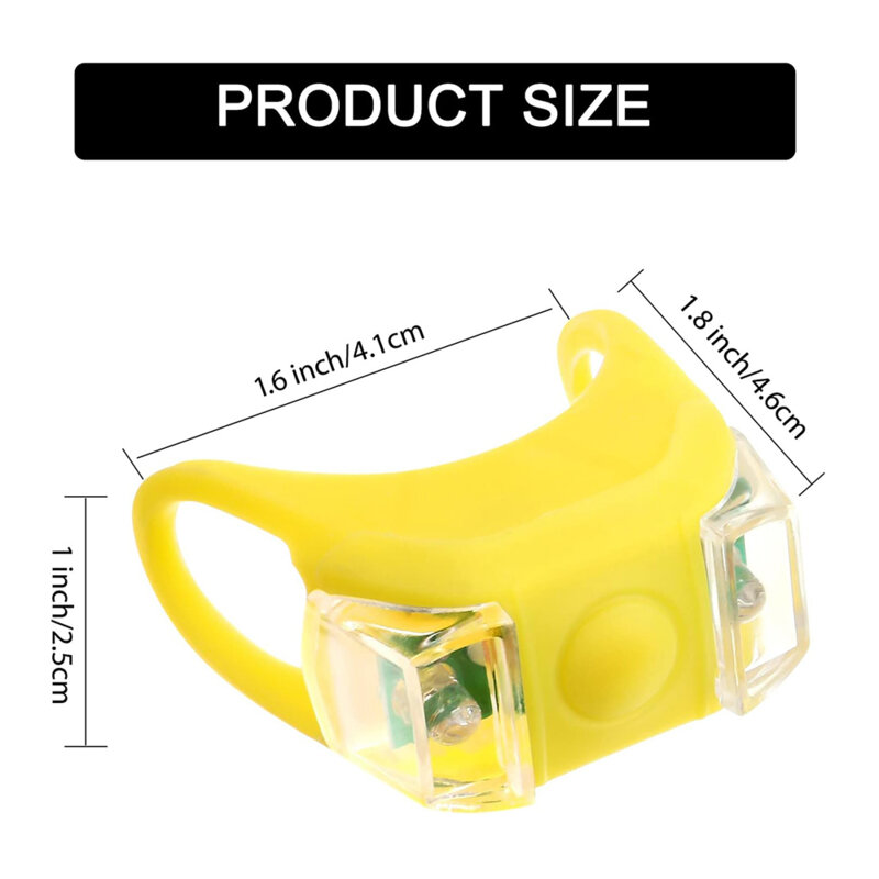 [Pachet 2x] Stop spate bicicleta impermeabil Techsuit THBL4, albastru