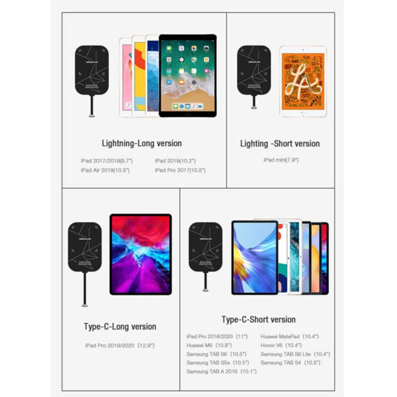 Adaptor incarcare wireless Nillkin NKR01 Type-C Short Version