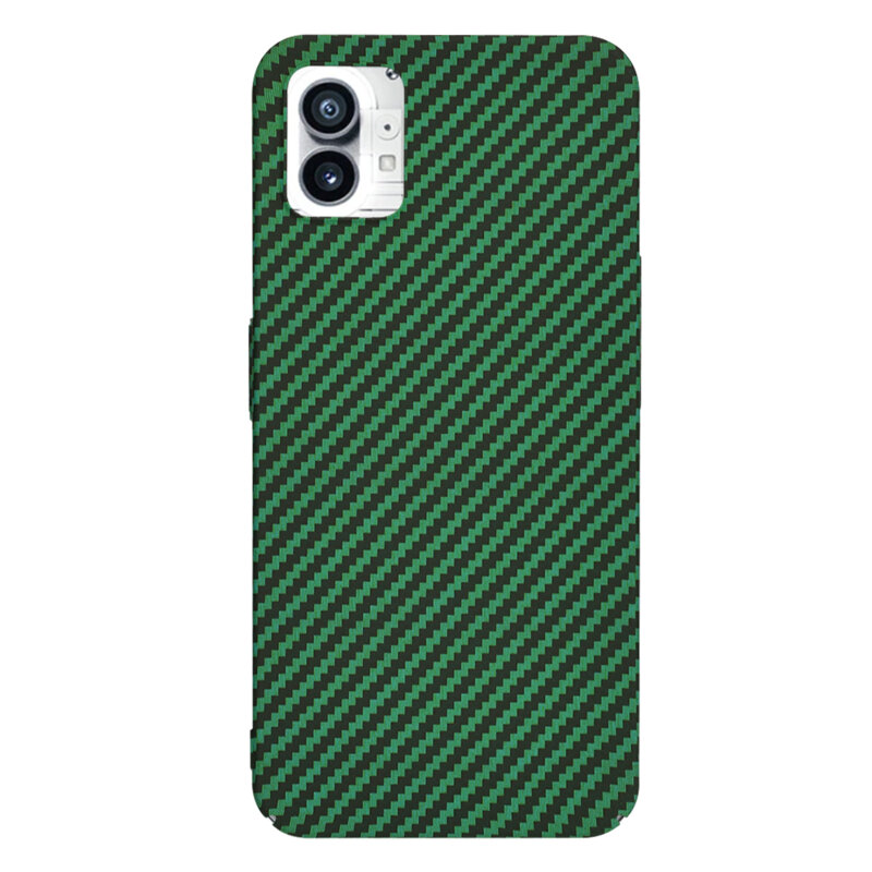 Husa Nothing Phone (1) Techsuit Carbonite FiberShell, verde