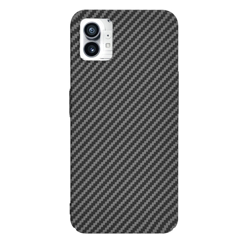 Husa Nothing Phone (1) Techsuit Carbonite FiberShell, negru