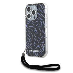 Husa iPhone 15 Pro Max Karl Lagerfeld Hardcase, Zebra With Cord, mov, KLHCP15XHZBPKCCU