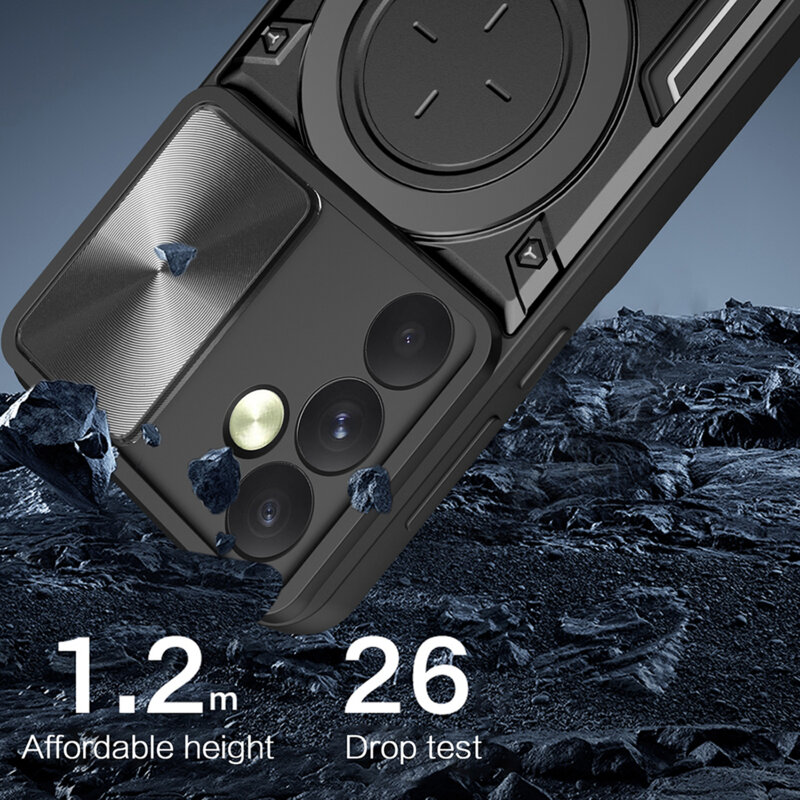 Husa Motorola Edge 50 Techsuit CamGuard Pro, mov