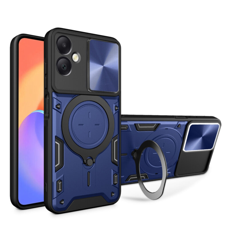 Husa Samsung Galaxy A06 Techsuit CamGuard Pro, albastru