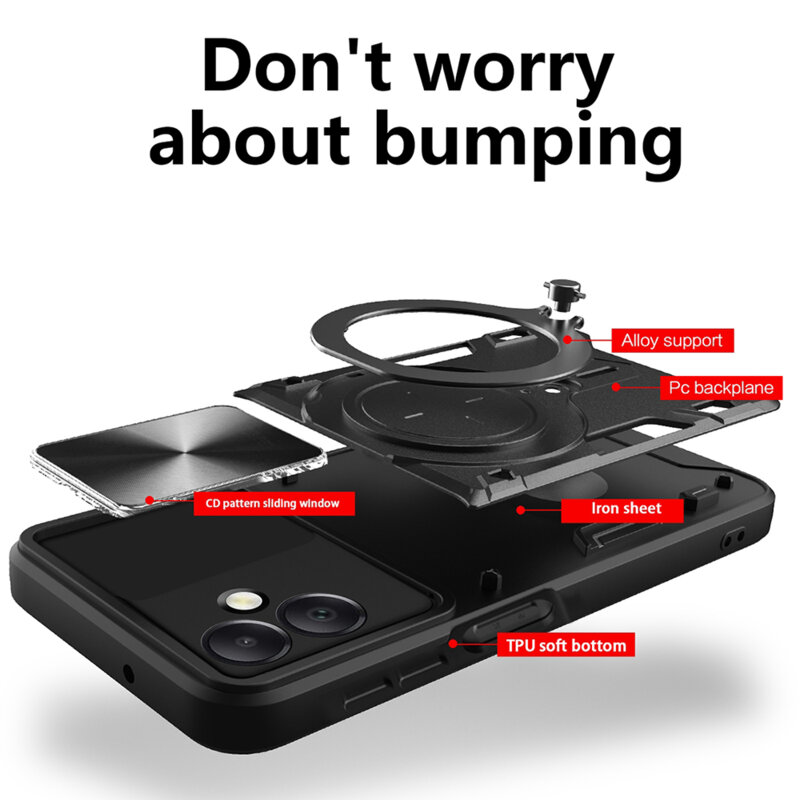 Husa Samsung Galaxy A06 Techsuit CamGuard Pro, rosu