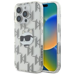 Husa iPhone 16 Pro Karl Lagerfeld IML Luxury Electroplated, Choupette Head, transparent, KLHCP16LHKLPCHT