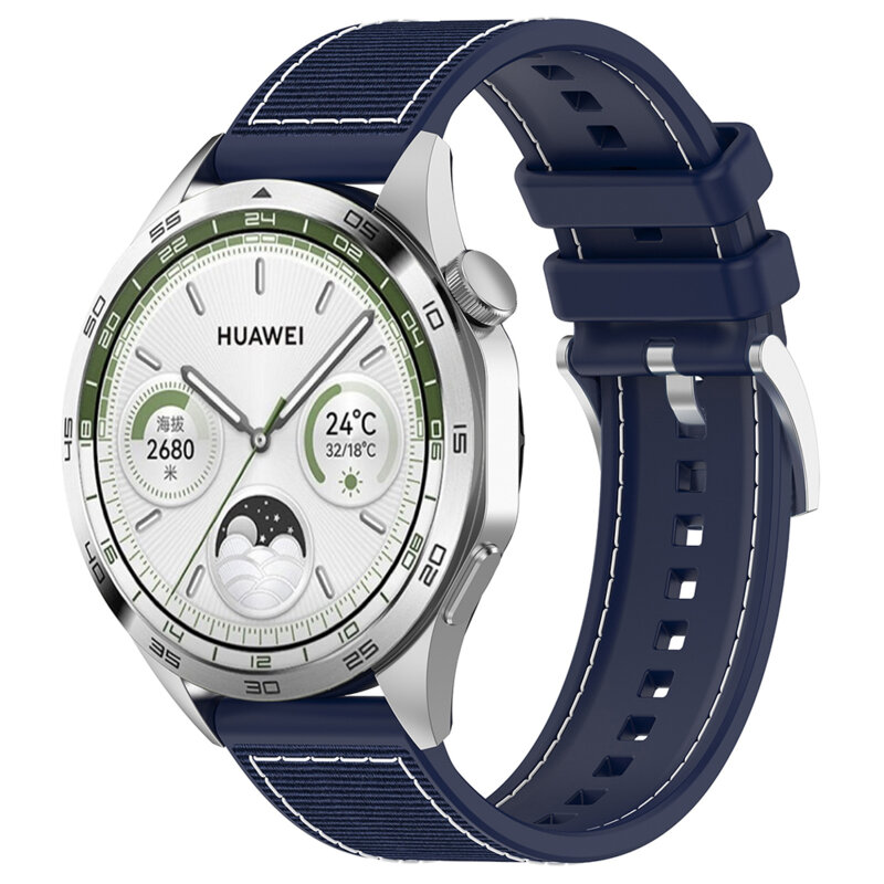 Curea Huawei Watch GT 5 46mm Techsuit, bleumarin, W051