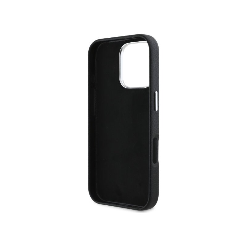 Husa iPhone 16 Pro Karl Lagerfeld Hardcase Leather Hotel, RSG, negru, KLHCP16LPGWCMKHK