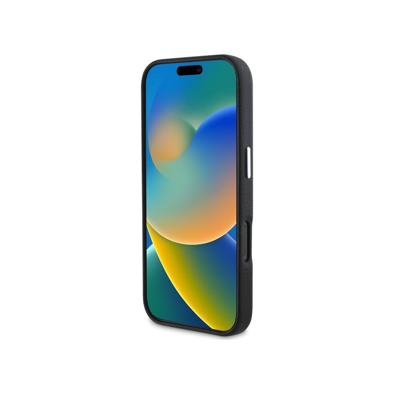 Husa iPhone 16 Pro Karl Lagerfeld Hardcase Leather Hotel, RSG, negru, KLHCP16LPGWCMKHK