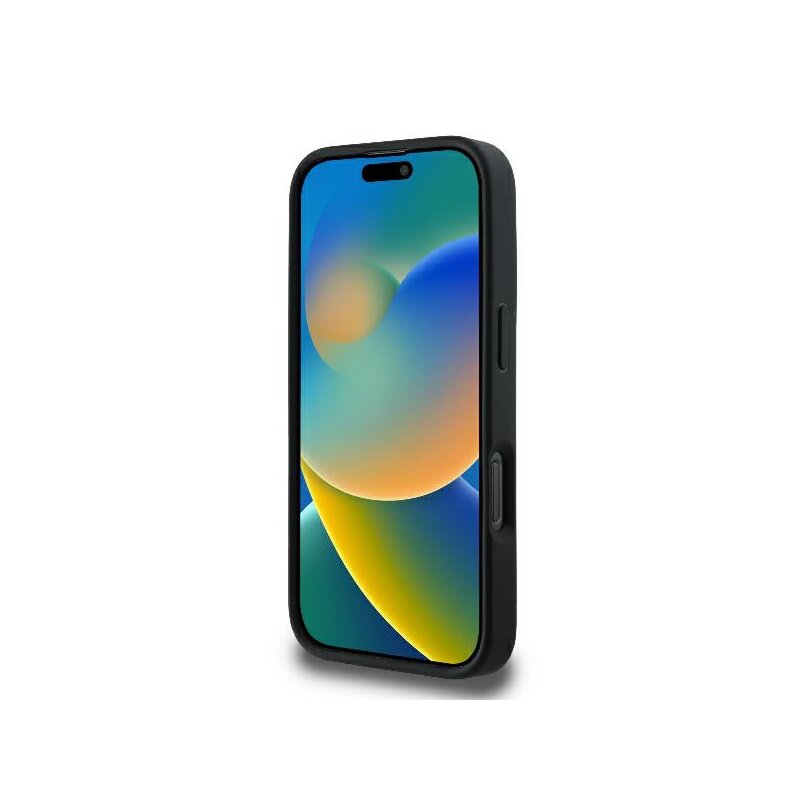 Husa iPhone 16 Pro Karl Lagerfeld Diagonal Quilted Script, negru, KLHCP16LPQDSMGK