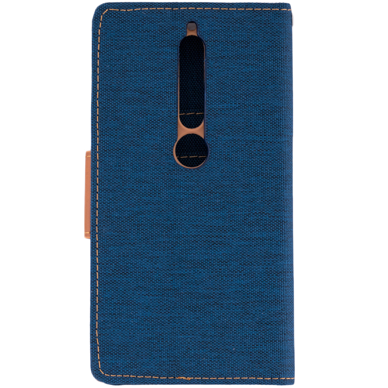 Husa Nokia 6 (2018)  Book Canvas Bleu