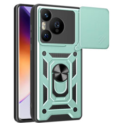 Husa Huawei Pura 70 Pro protectie camera Techsuit CamShield Series, verde
