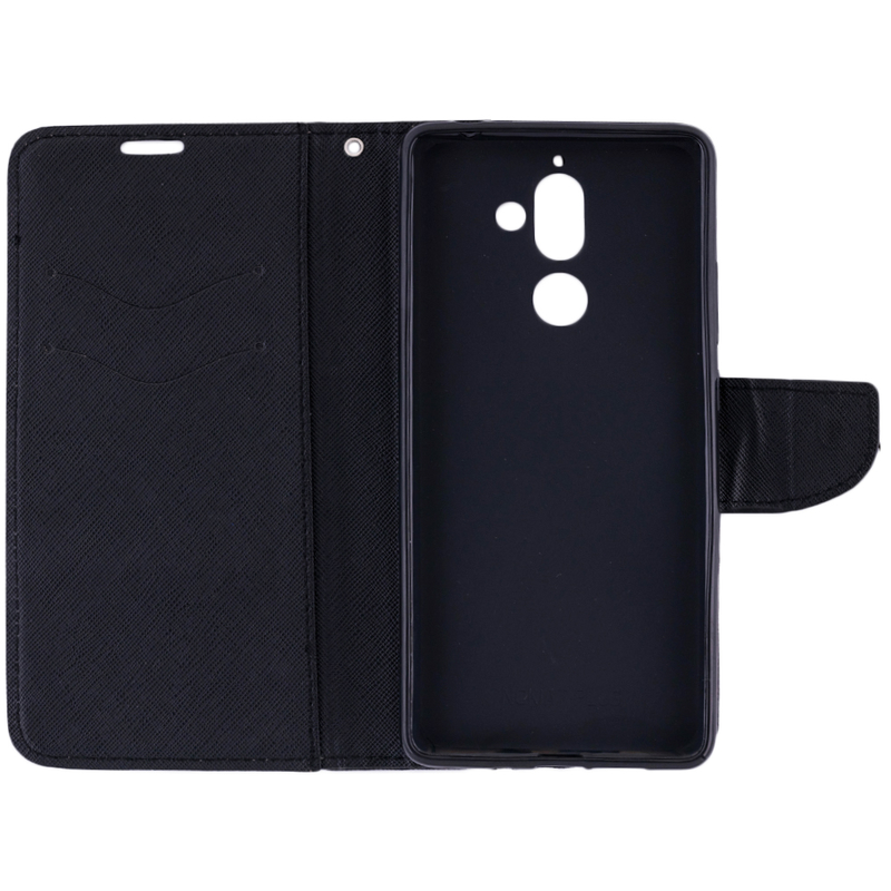 Husa Nokia 7 Plus Flip Negru MyFancy