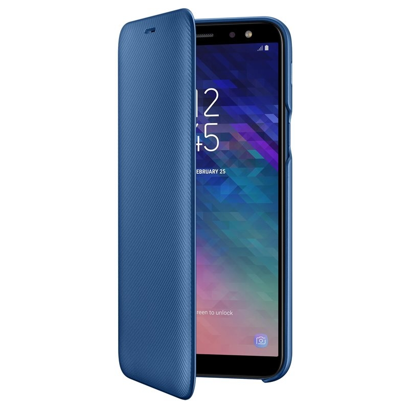 Husa Originala Samsung Galaxy A6 2018 Flip Wallet Blue