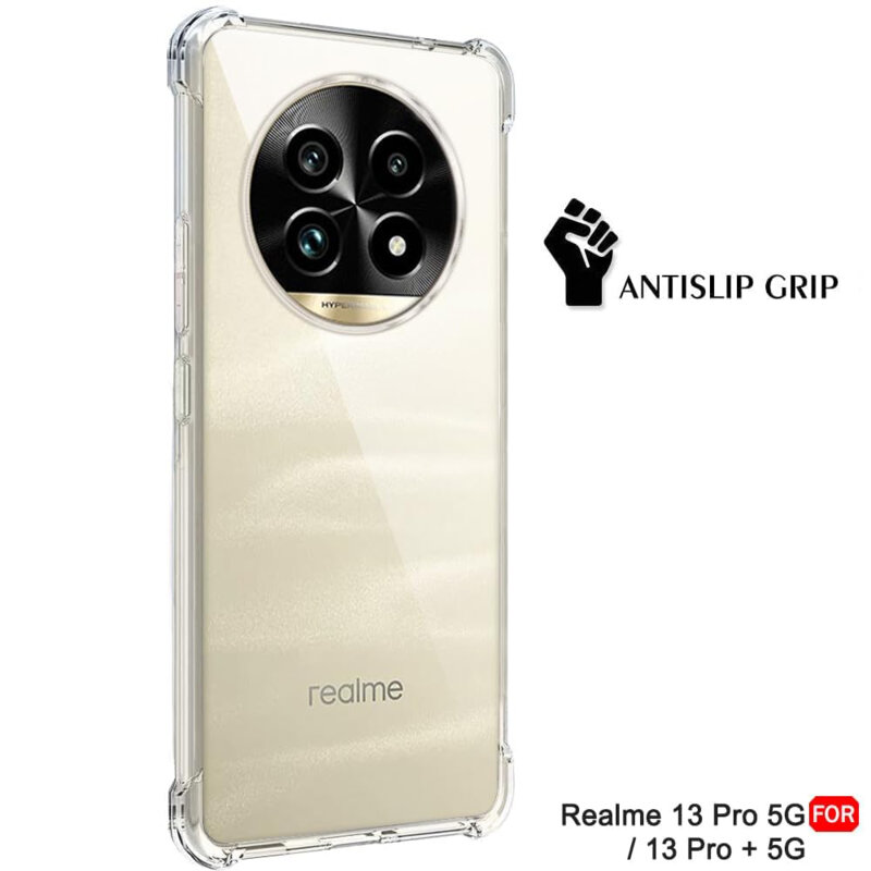 Husa Realme 13 Pro+ Techsuit Shockproof Clear Silicone, transparenta