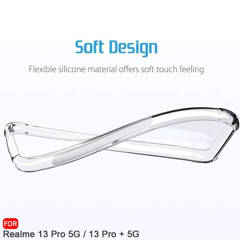 Husa Realme 13 Pro+ Techsuit Shockproof Clear Silicone, transparenta