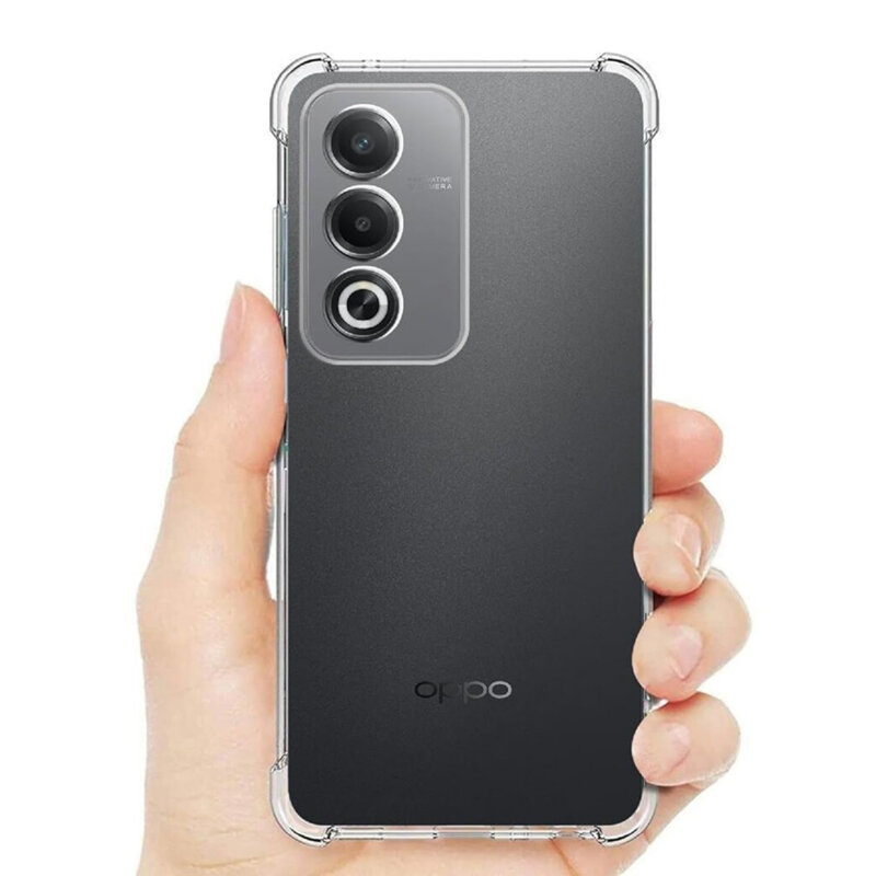 Husa Oppo A80 5G Techsuit Shockproof Clear Silicone, transparenta