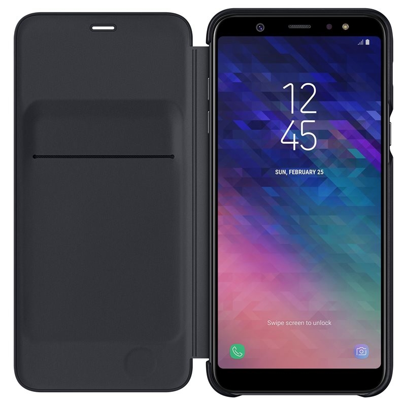 Husa Originala Samsung Galaxy A6 Plus 2018 Flip Wallet Black