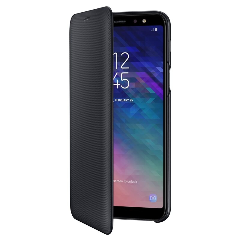 Husa Originala Samsung Galaxy A6 Plus 2018 Flip Wallet Black