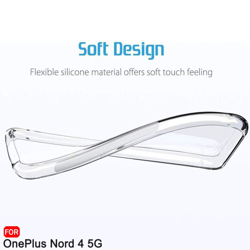 Husa OnePlus Nord 4 Techsuit Shockproof Clear Silicone, transparenta